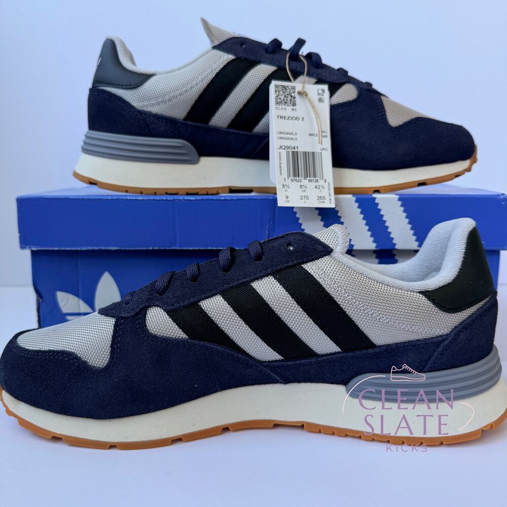 Adidas Treziod 2 Grey/Black/Blue Mens 9 NWT/NIB